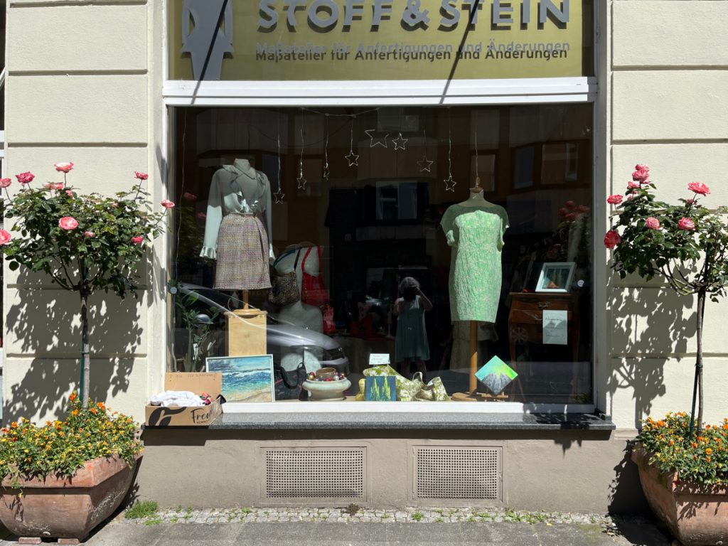 Das Atelier Stoff & Stein in der Goltsteinstraße 69 in Köln-Bayenthal – mein neuer Ausstellungsort.
